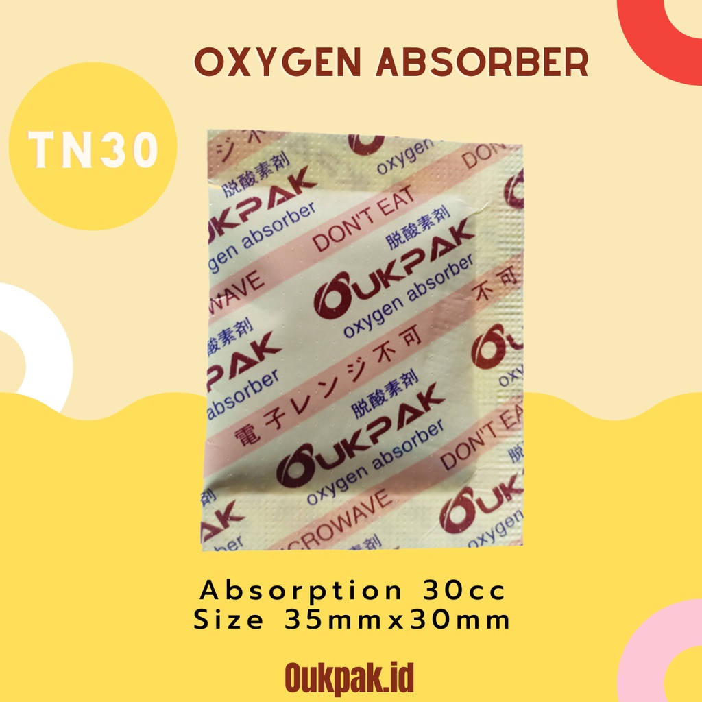 

OUKPAK Pengawet Makanan 30cc Oxygen Absorber Oksigen food grade