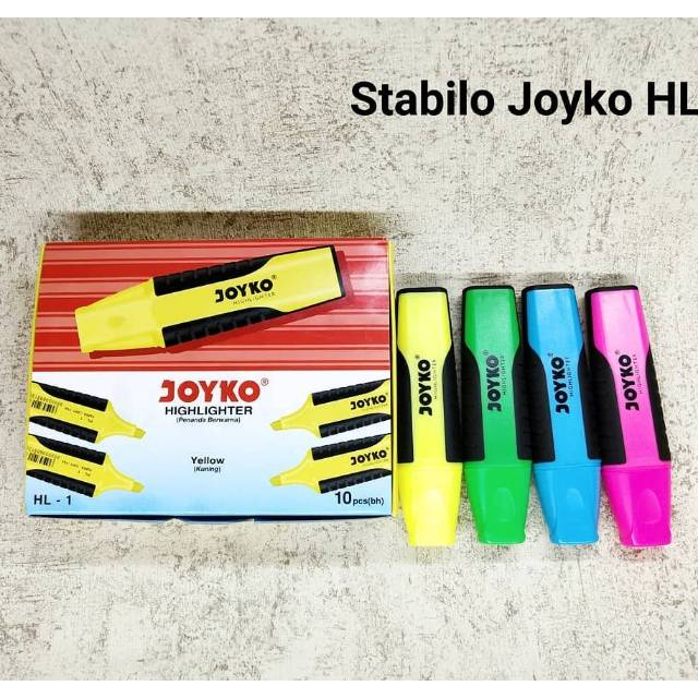

Highlighter / Stabilo Joyko Hl01-10 [Karet]
