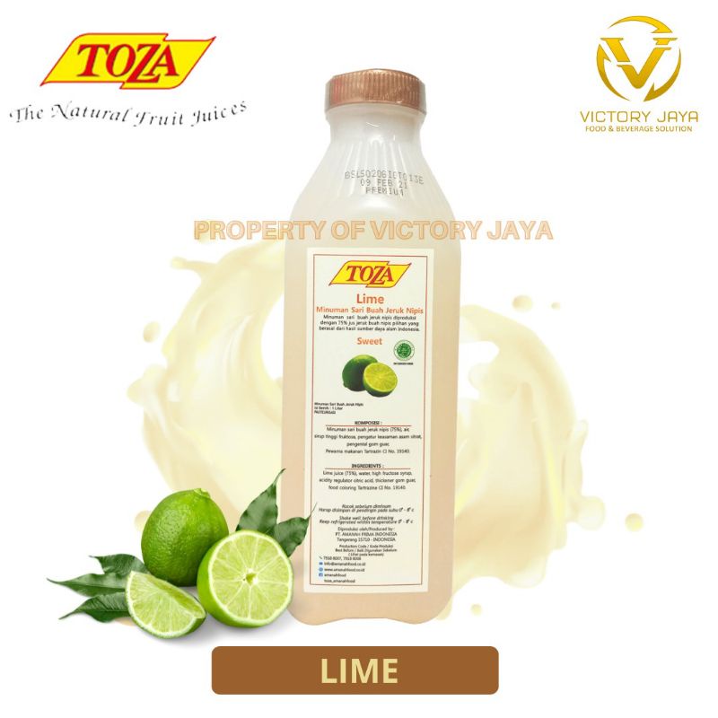 

Toza juice lime jeruk nipis 1 liter / juice konsentrat / jus konsentrat hotel 1L natural fruit