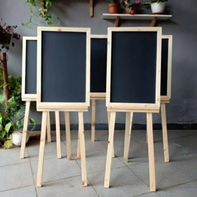 

papan tulis blackboard chalkboard kapur + stand 60x40 + stand 80cm HARGA DISKON