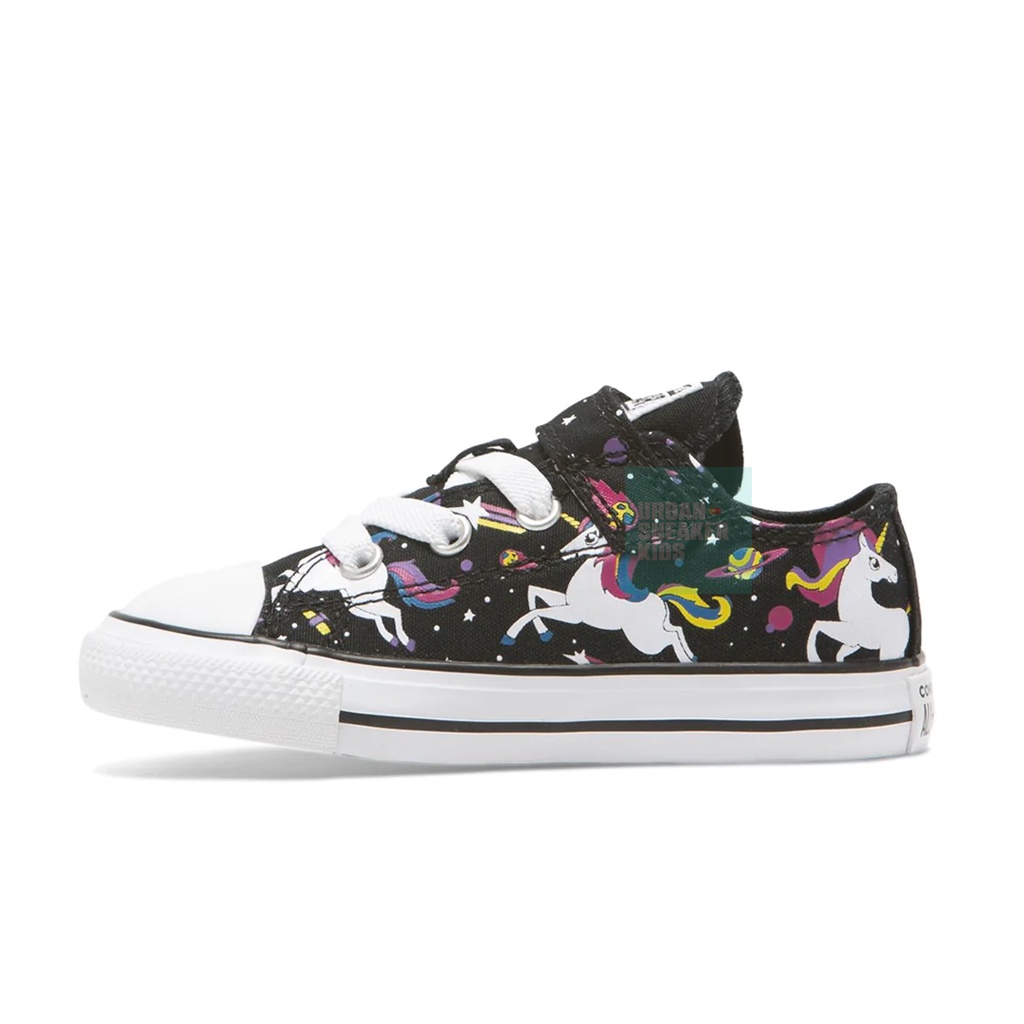 Sepatu Anak Converse Kids Chuck Taylor All Star Black Unicorn 1V Toddler Low 21-35 - Urban Sneaker Kids