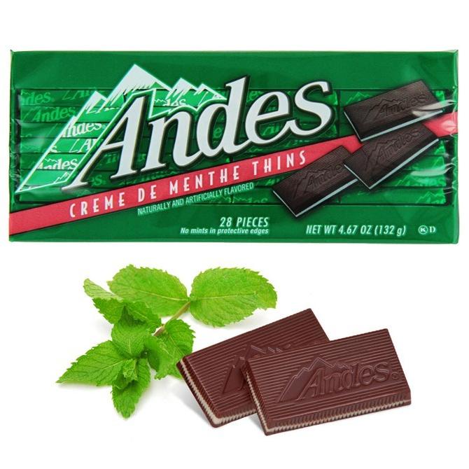 

ANDES Cokelat Creme De Menthe Thins 28 pcs Andes Coklat Mint ORIGINAL