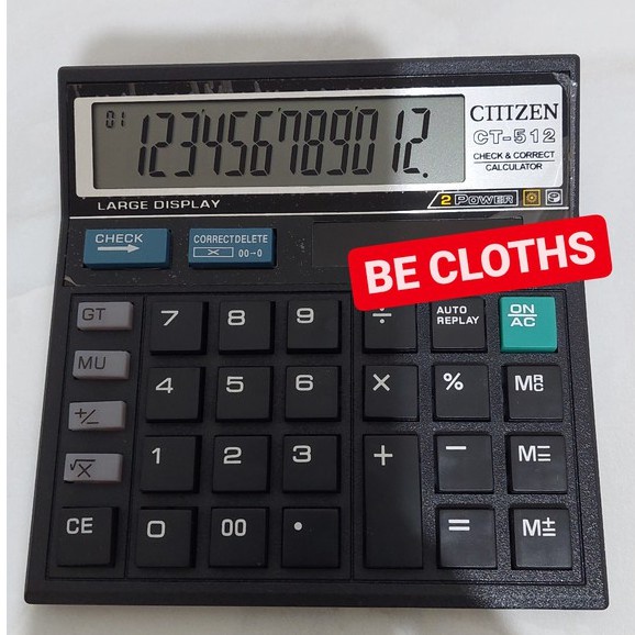 COD SM88 CTTTZEN CT-512 Kalkulator seperti Citizen CT 512 Kalkulator Ctttzen CT512