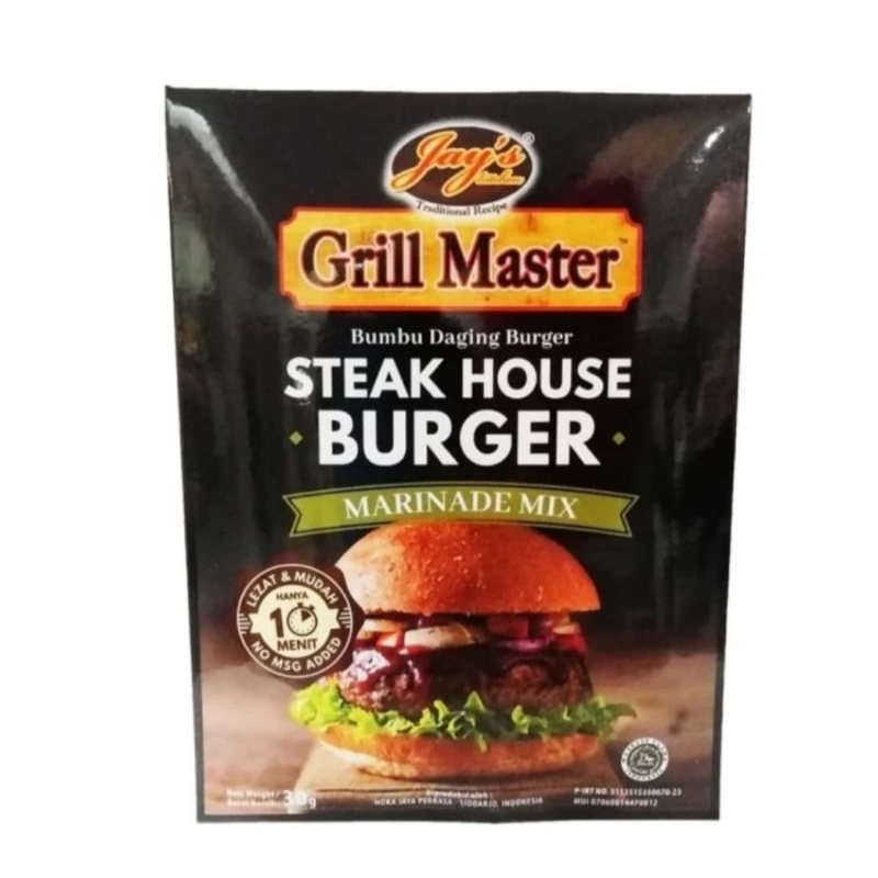 

Jays Grill Master Steak House Burger Marinade Mix