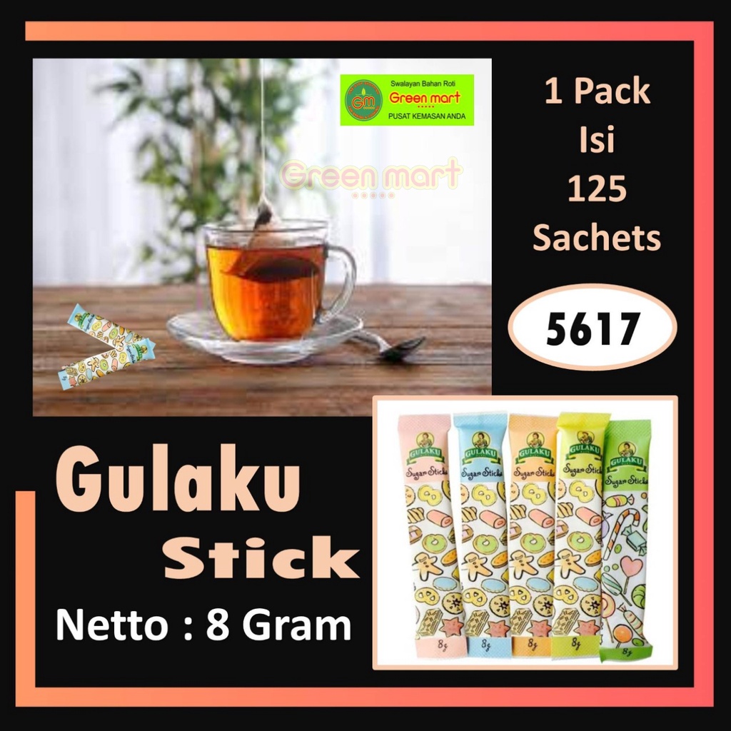 

Gulaku Stick Pack Refill Gulaku Sachet Untuk Cafe, Hotel, Resto dll Berat 8 Gram 1 Pack Isi 125 Sachet, 5617