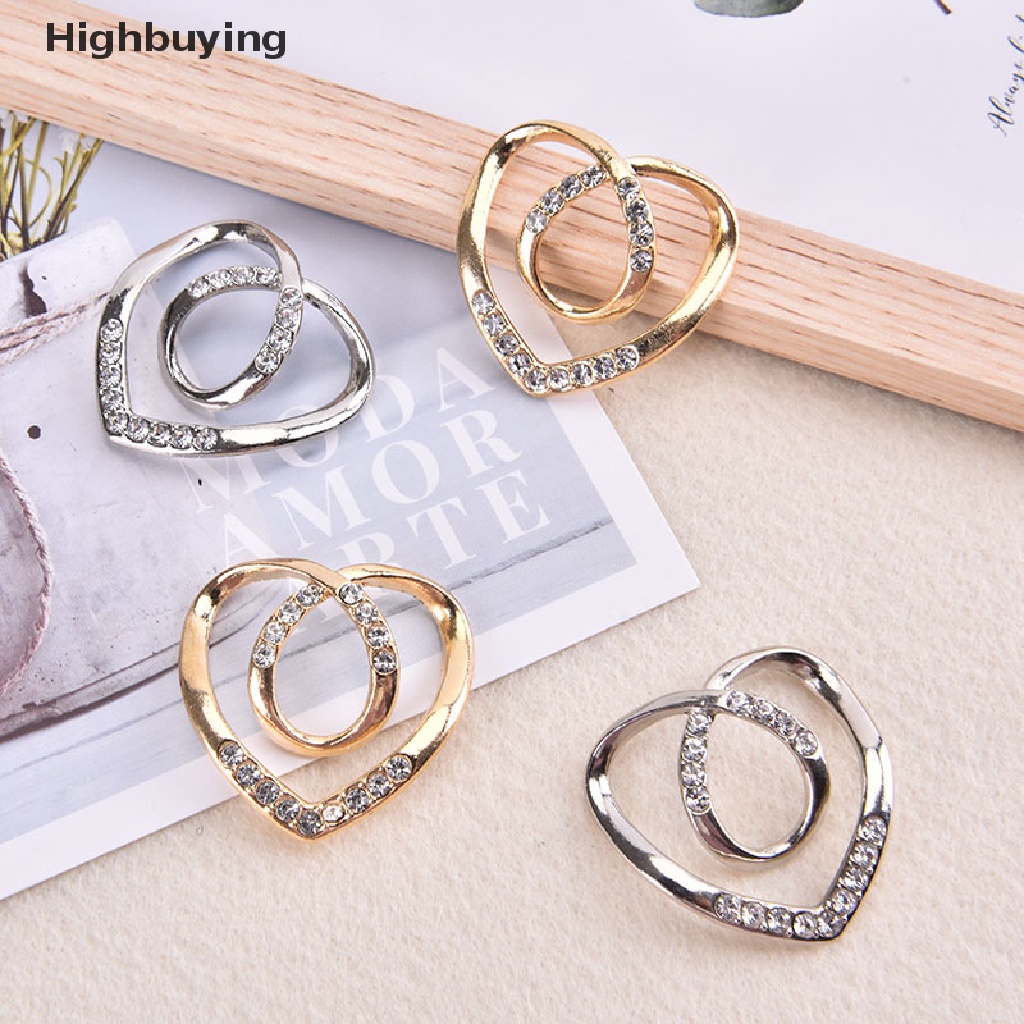 Hbid Heart Scarf Bros Kristal Sutra Syal Gesper Bros Wanita Selendang Cincin Klip Glory