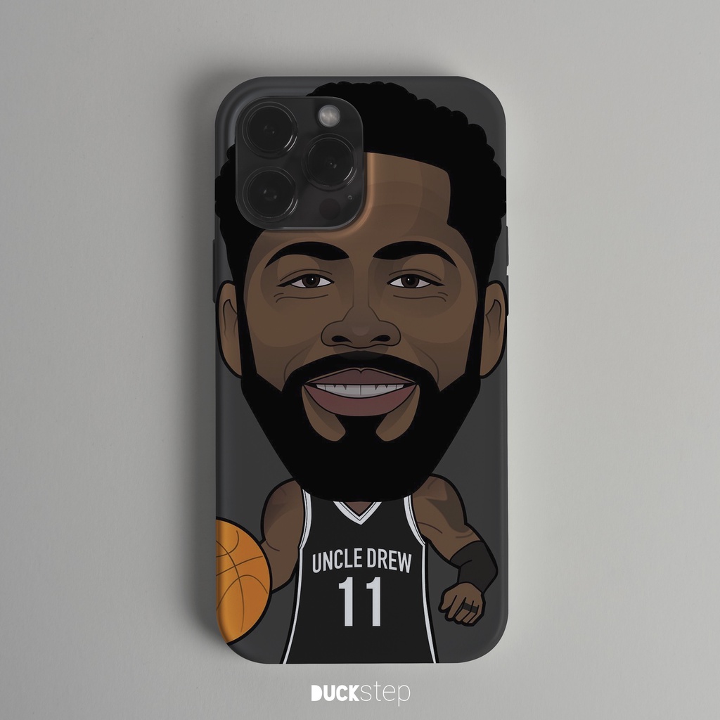 Duckstep Case NBA Kyrie Irving Brooklyn Nets Iphone Samsung Oppo Vivo Hardcase Fullbody 3D Premium Q