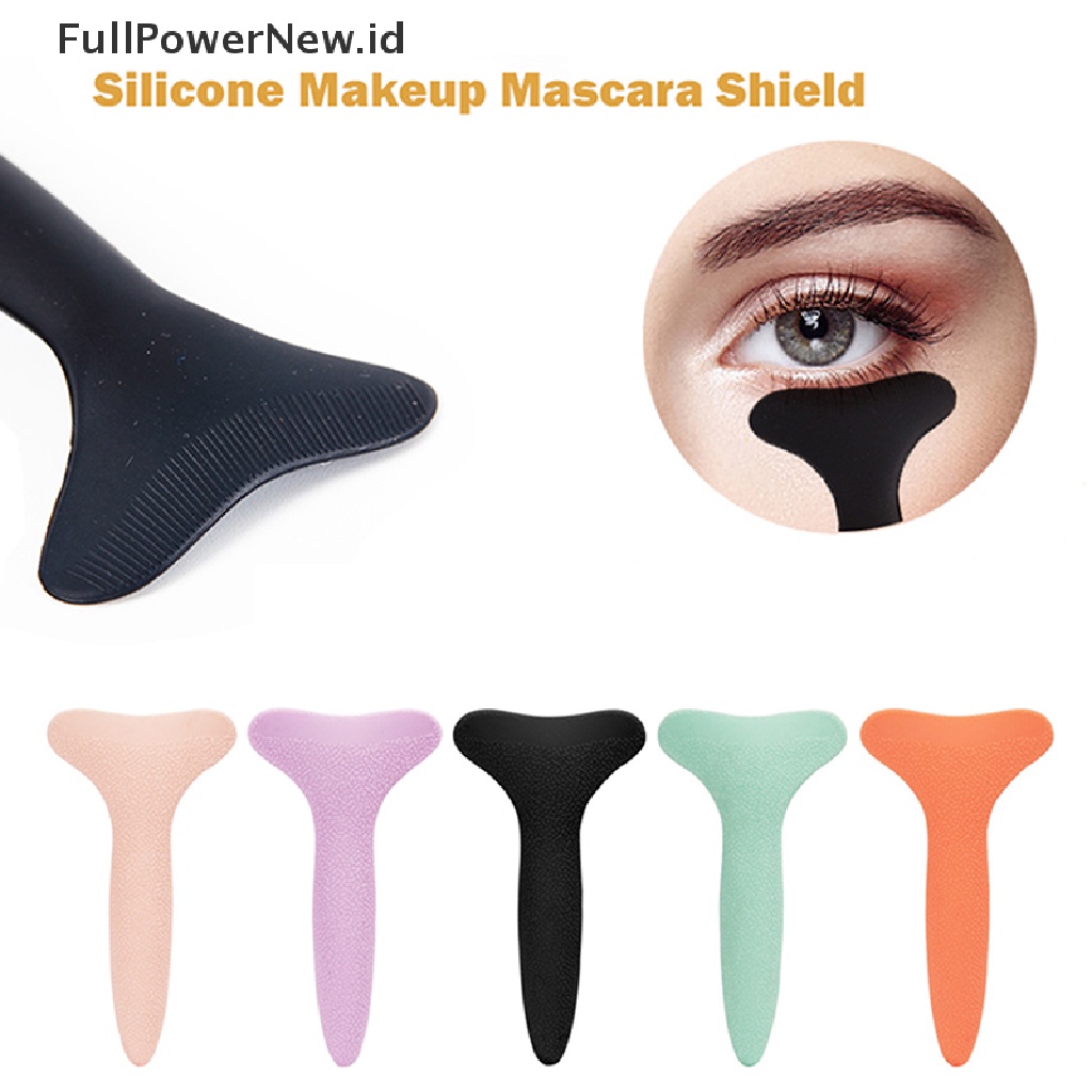 Power Silicone Eyelash Baffle Eye Makeup Alat Bantu Penjaga Makeup Kosmetik Alat Bulu Mata ID