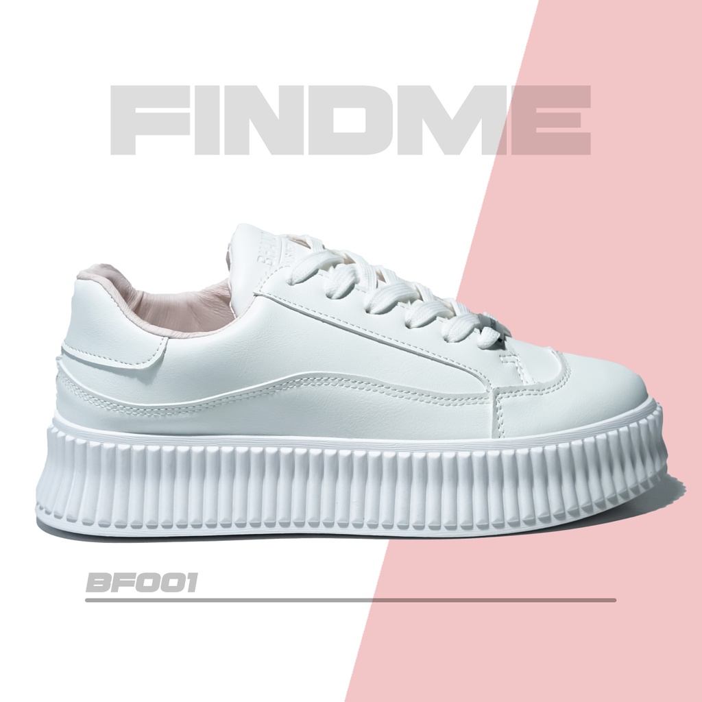 SEPATU SNEAKERS WANITA BERTALI SOLE TINGGI ELEGANT CLASSIC WHITE BAHAN PU IMPORT BF001