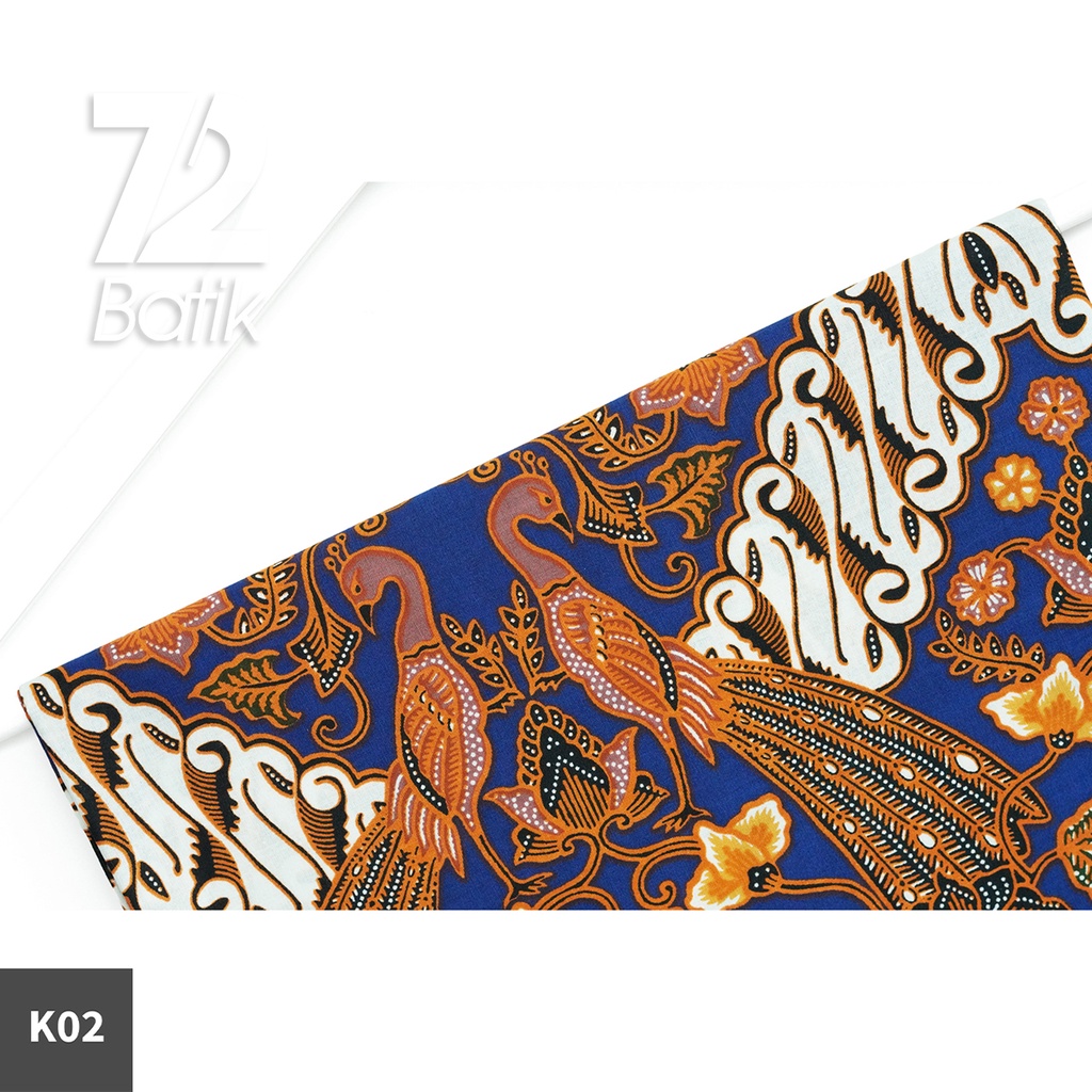 KAIN BATIK PREMIUM Bahan Katun Motif Parang Kembar Biru 722730 Cap 72 Jarik Jarit Samping Kebat Panjang Batik Katun Modern Premium Bahan Seragam Batik Pernikahan Kantor Keluarga Murah Kamen Jadi Batik Bali Lembaran