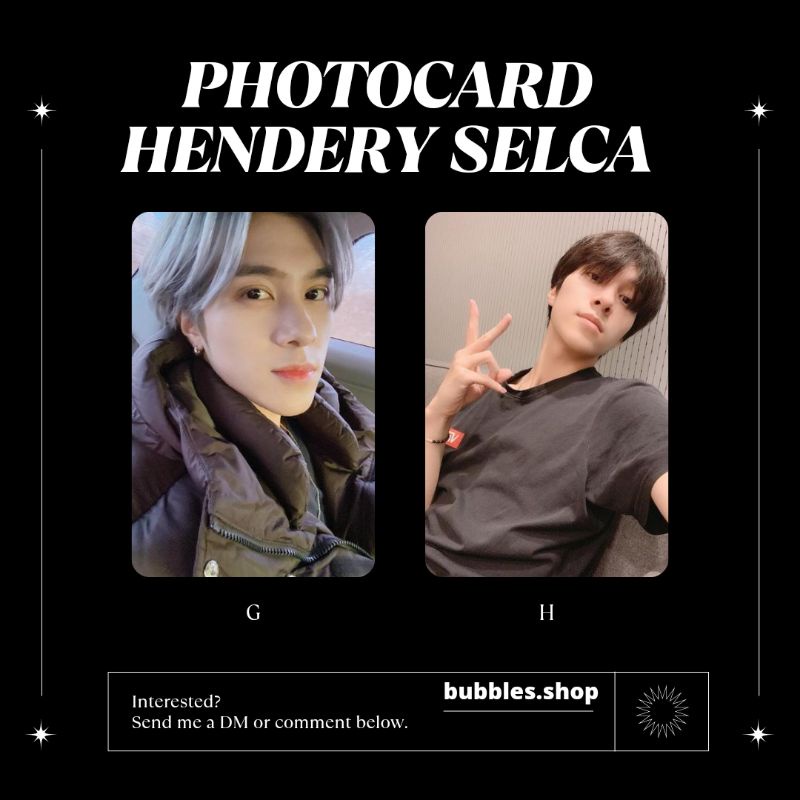 PHOTOCARD UNOFFICIAL HENDERY WAYV SELCA