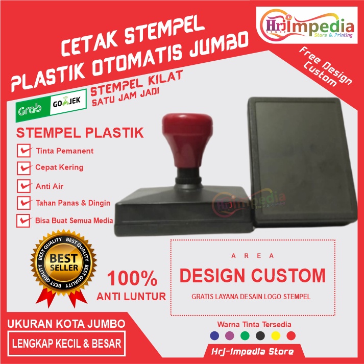 

Cetak Stempel Plastik | Cetak Stempel Jumbo Tinta Permanen Anti Luntur