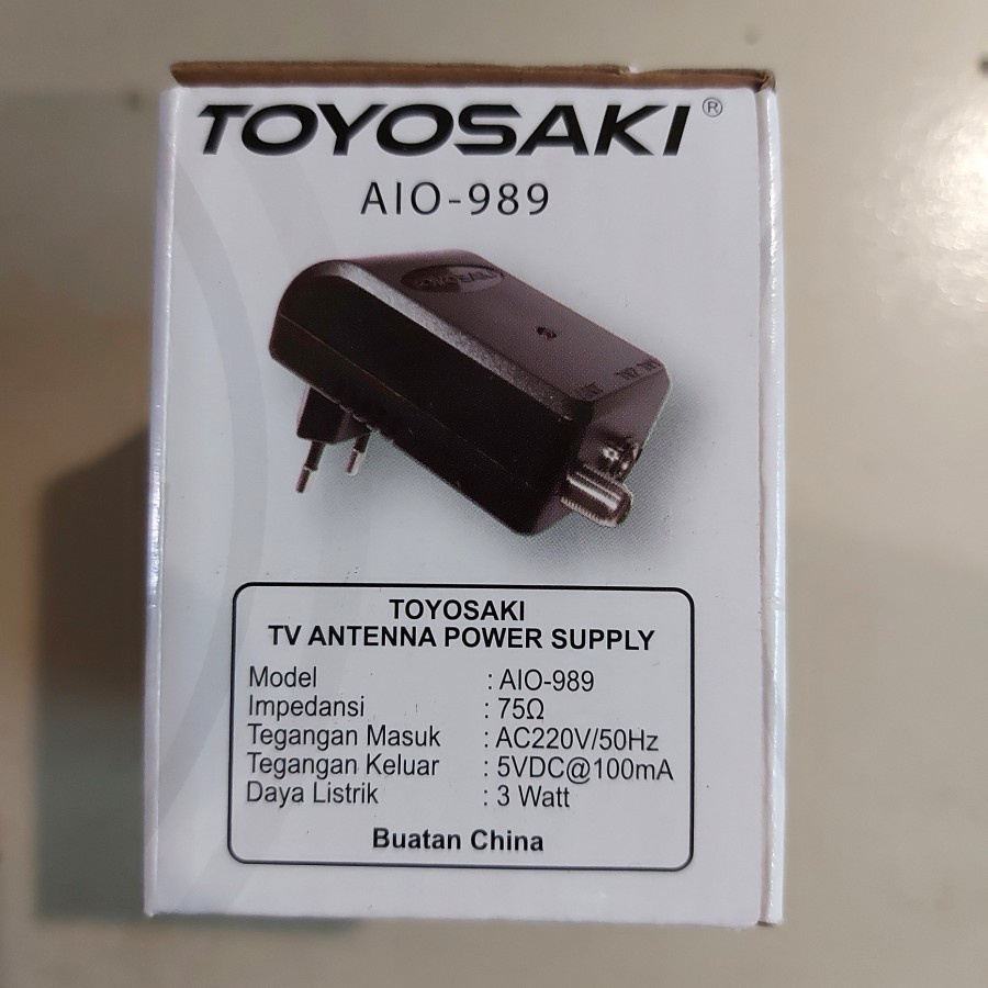 Adaptor Power Supplay Antena TV Toyosaki AIO 989 Adaptor AIO 220/235