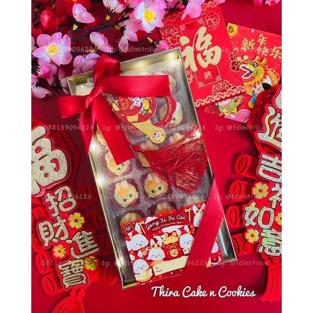 

nastar kelinci imlek kue cny sincia rabbit lucu hamper