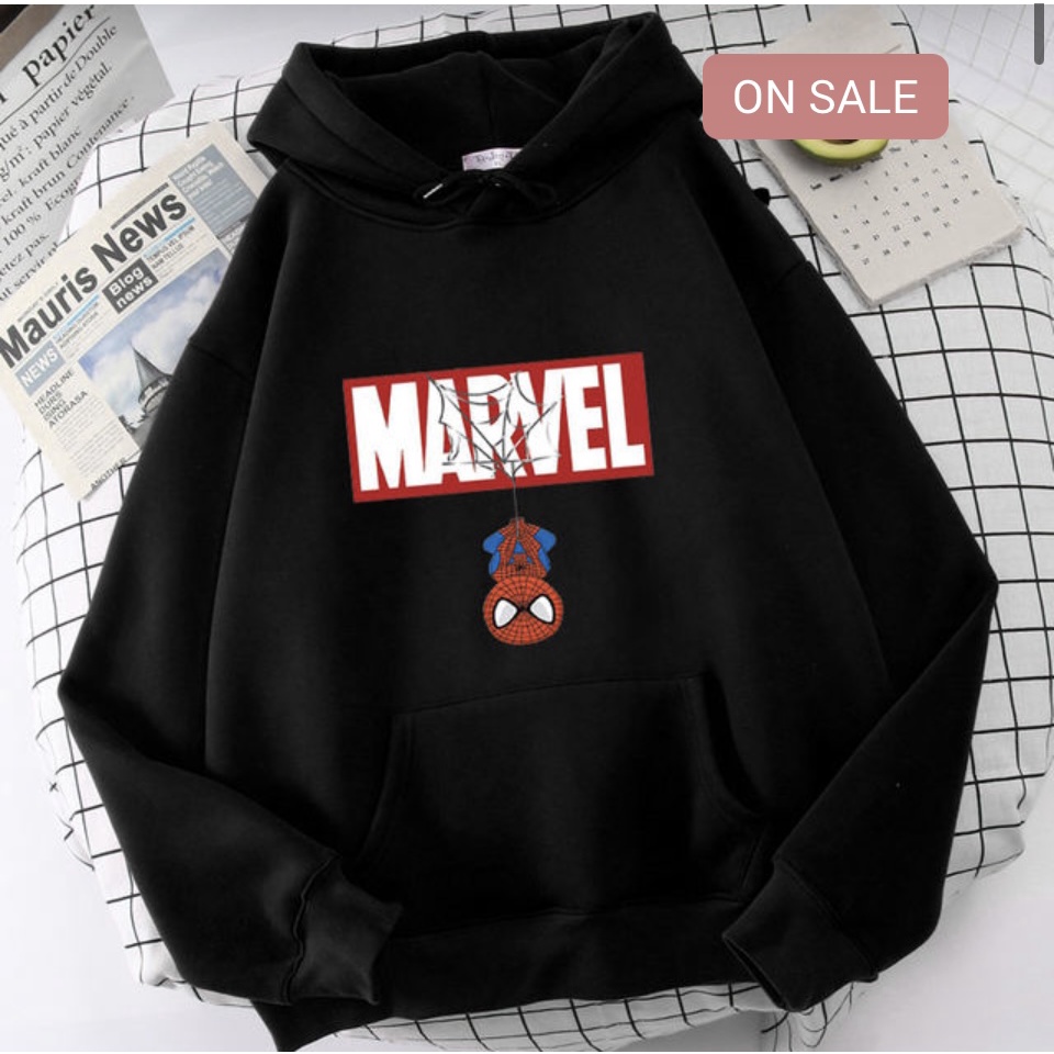 Jumper Hoodie Anak  MARVEL SPIDERMAN II Jaket Hoodie Anak Viral II Sweater Hoodie Kids Sz M - XL ( Laki Laki &amp; Peremepuan )