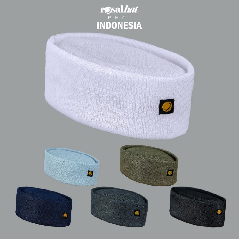 PECI INDONESIA SONGKOK NASIONAL TOPI HAJI ROSAL PRIA DEWASA ALL SIZE ELASTIS