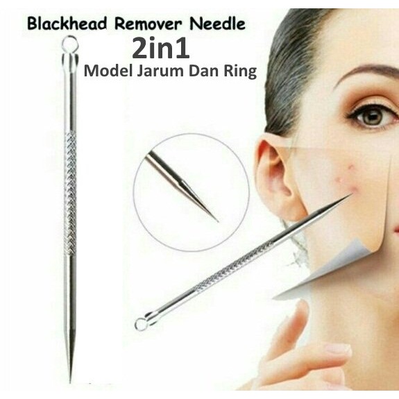 Jarum Komedo Whitehead Blackhead Facial Stuff Salon Equipment Beauty Tools SATUAN Membersihkan Wajah Face Peralatan Kecantikan Pembersih Pore Cleaning Cleaner Perlengkapan Membendel Needle Pin DIY Tusukan Pengambil Murah Termurah Grosir Prakarya Malang