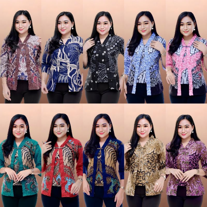 Batikid - Atasan Batik Dolby Dolbi Dobby Doby Tenun Sutra Tulis Halus Katun Blouse Wanita