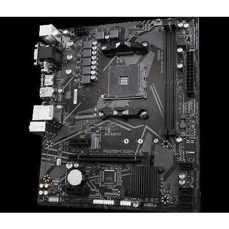 MAINBOARD GIGABYTE A520M-S2H Ryzen AM4 Micro ATX Form Factor