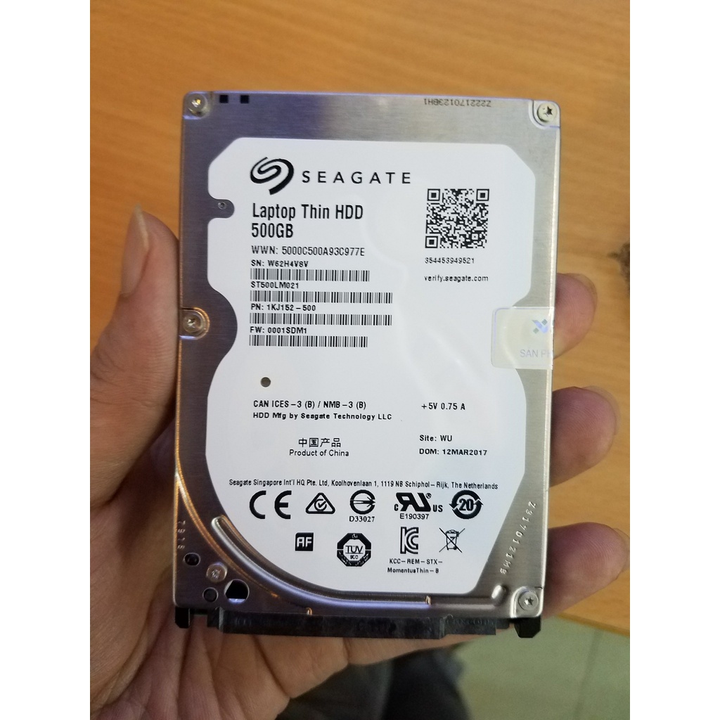 Hardisk laptop sagate 500gb seken sentrinal /100%
