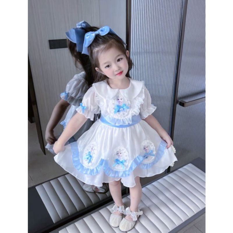 GAUN ELSA MODEL NONI BELANDA SIZE 140 RIJEK