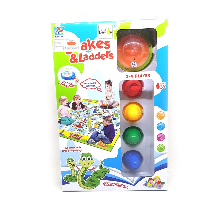 Ular Tangga Snake & Ladders Mainan Ular Tangga Jumbo