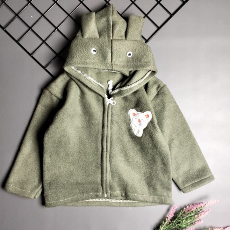 Jaket bayi kuping lucu 3-18 bulan