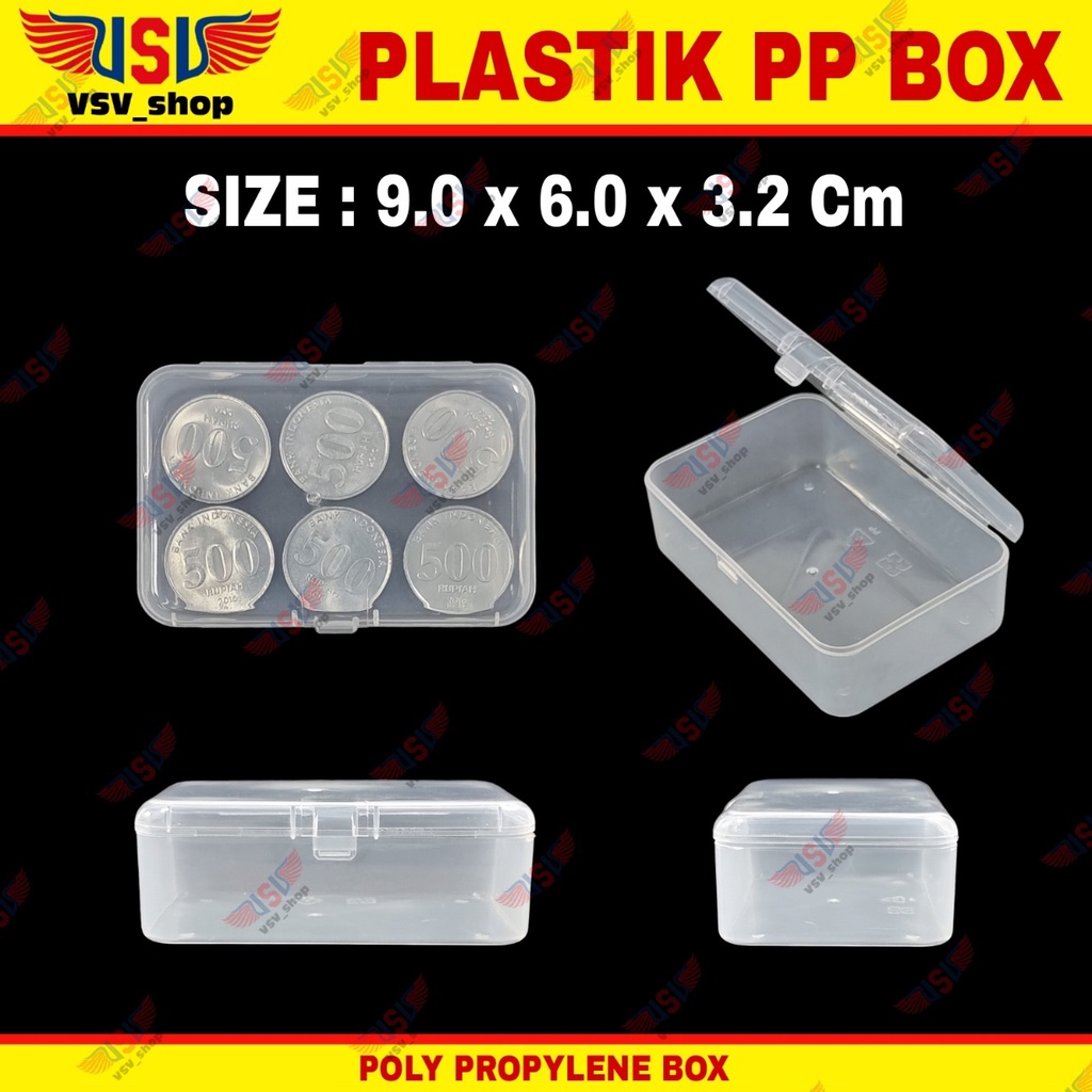 Kotak Penyimpanan Box Plastik Kecil PP Case Small Plastic Storage Box Container R674