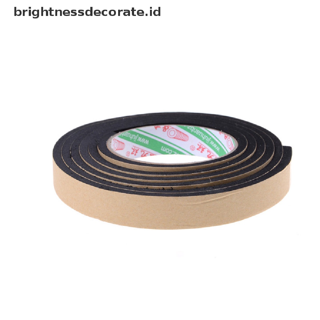 [Birth] 2m Hitam Satu Sisi Self Adhesive Foam Tape Sticker Lebar 20mm x Tebal 5mm [ID]