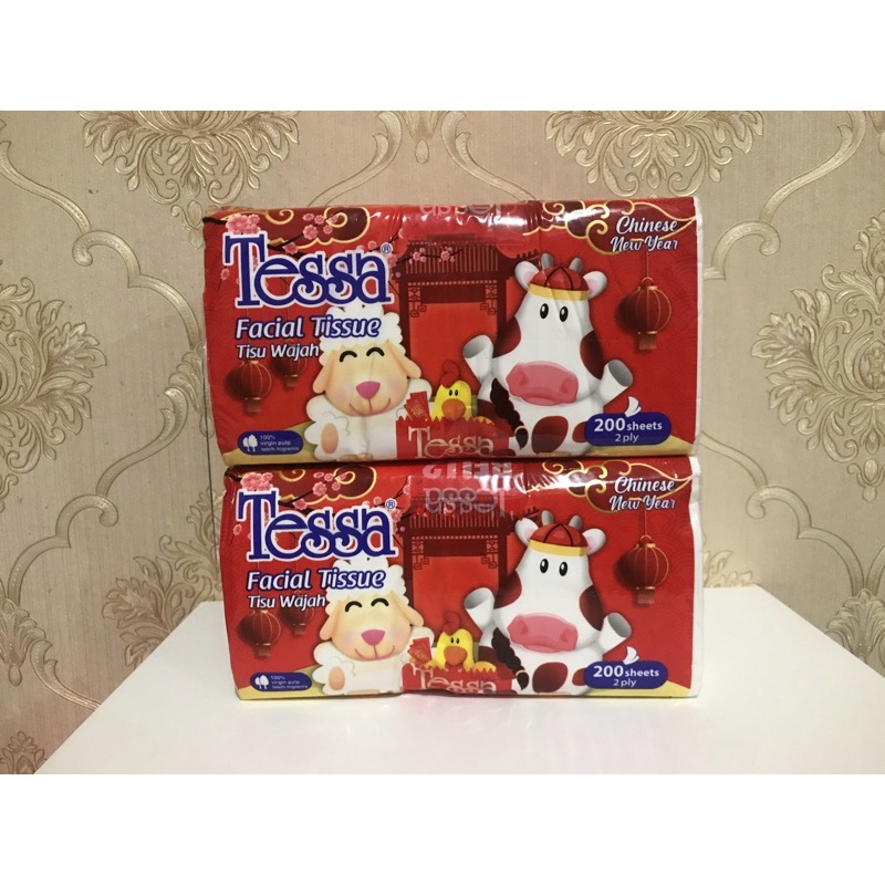 Tessa Facial Tissue / Tisu Wajah 2x200 sheets