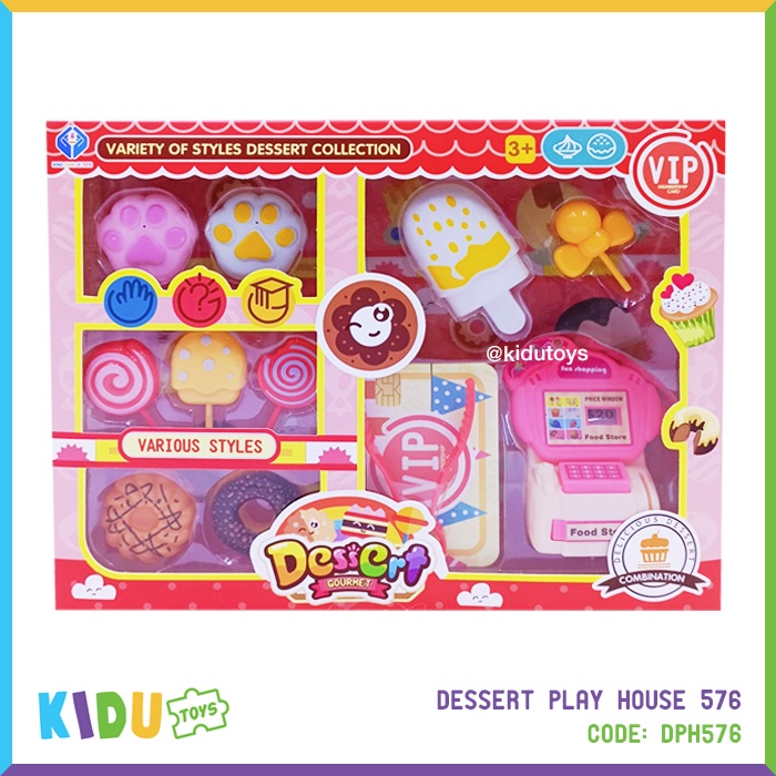 Mainan Anak Masak Masakan Murah Kue Es Krim Baking Dessert Play House 576 Kidu Toys