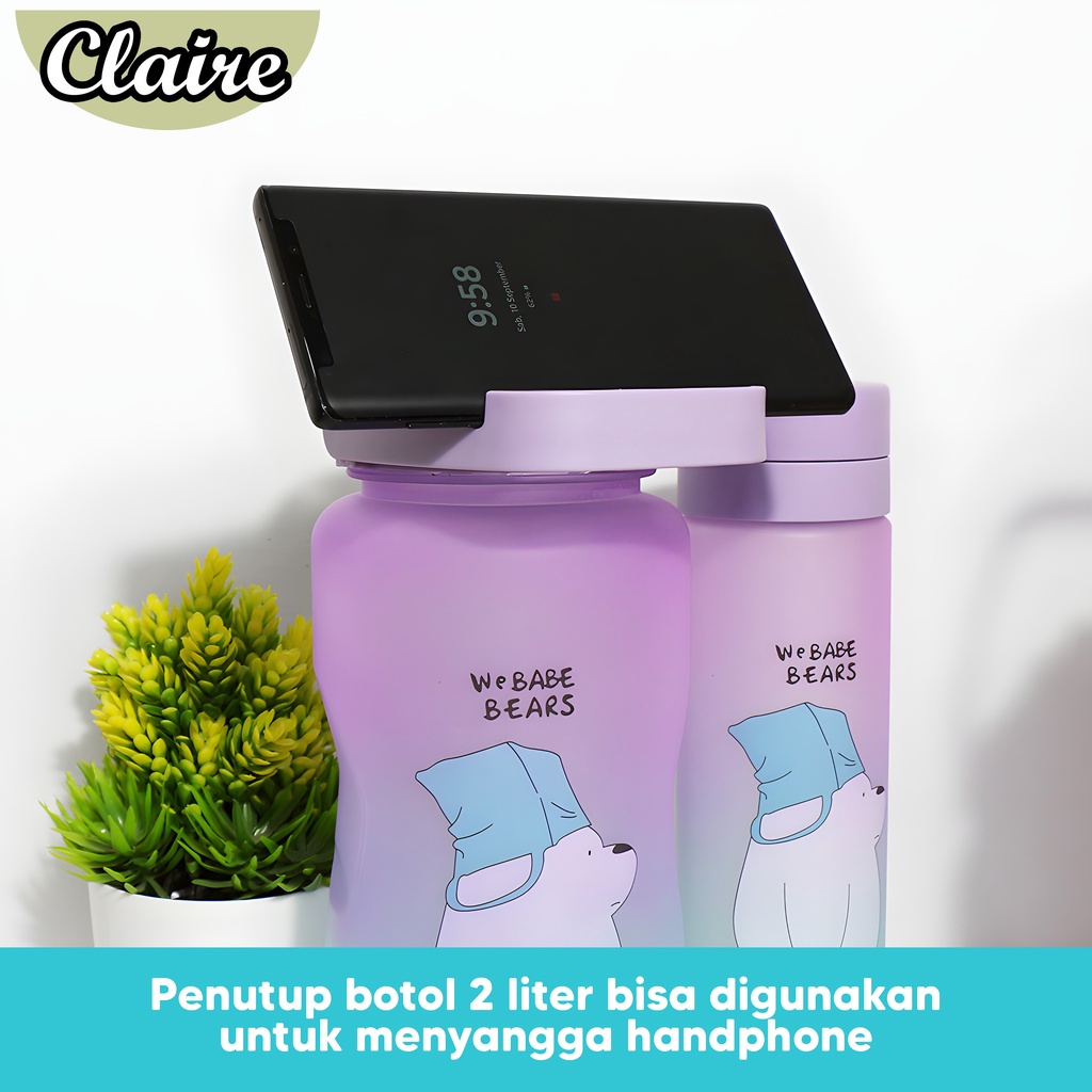 Botol We Babe Bears 2 IN 1 / BOTOL MINUM KARAKTER KAPASITAS 2 LITER