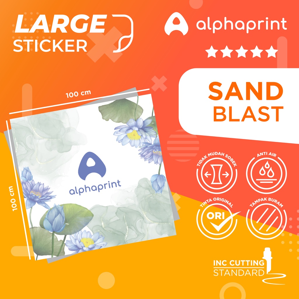 

Sticker Sand Blast Large