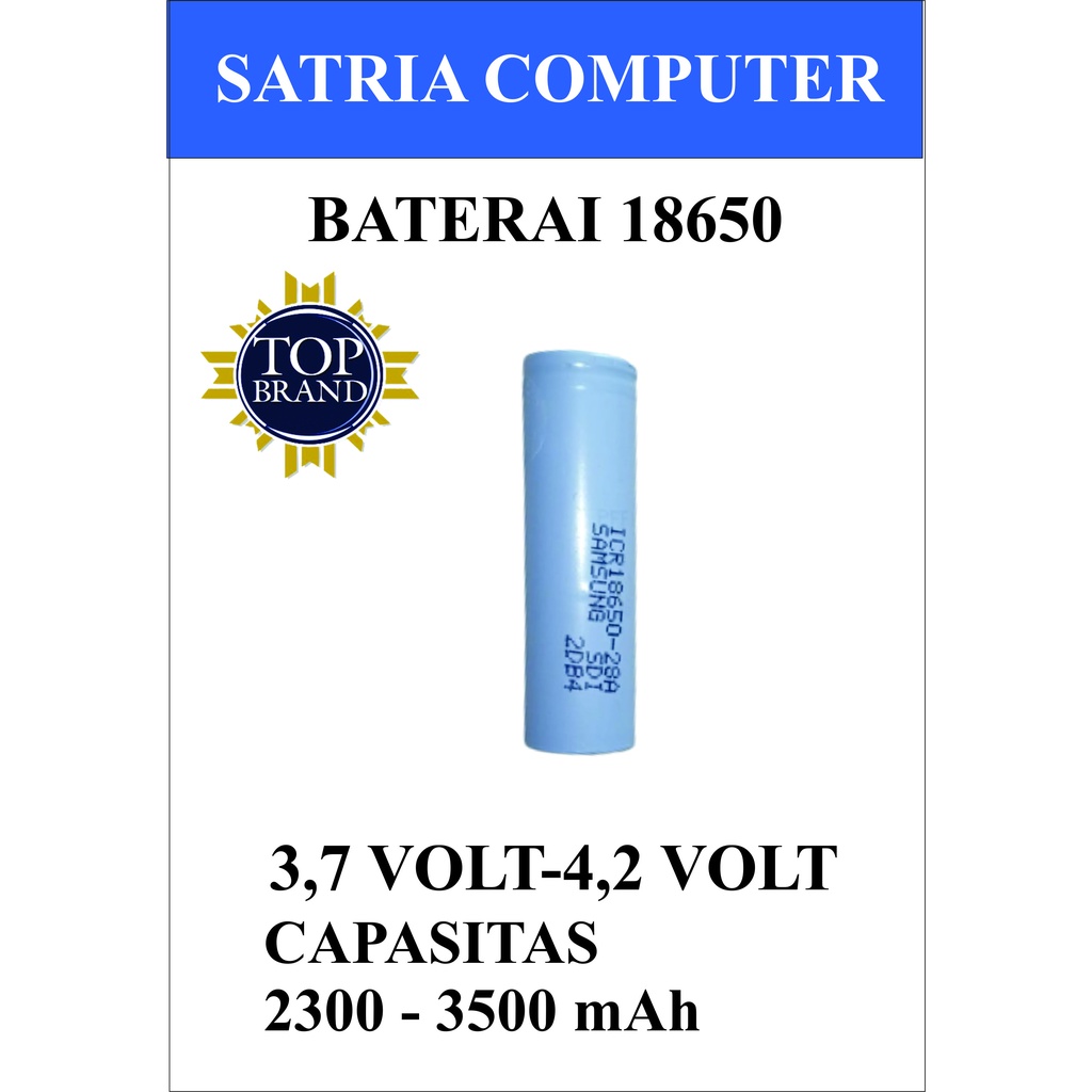 Baterai 18650 CGR ICR Copotan Laptop NOrmal Pilihan mAh Besar . kami tes Voltase sebelum dkirim