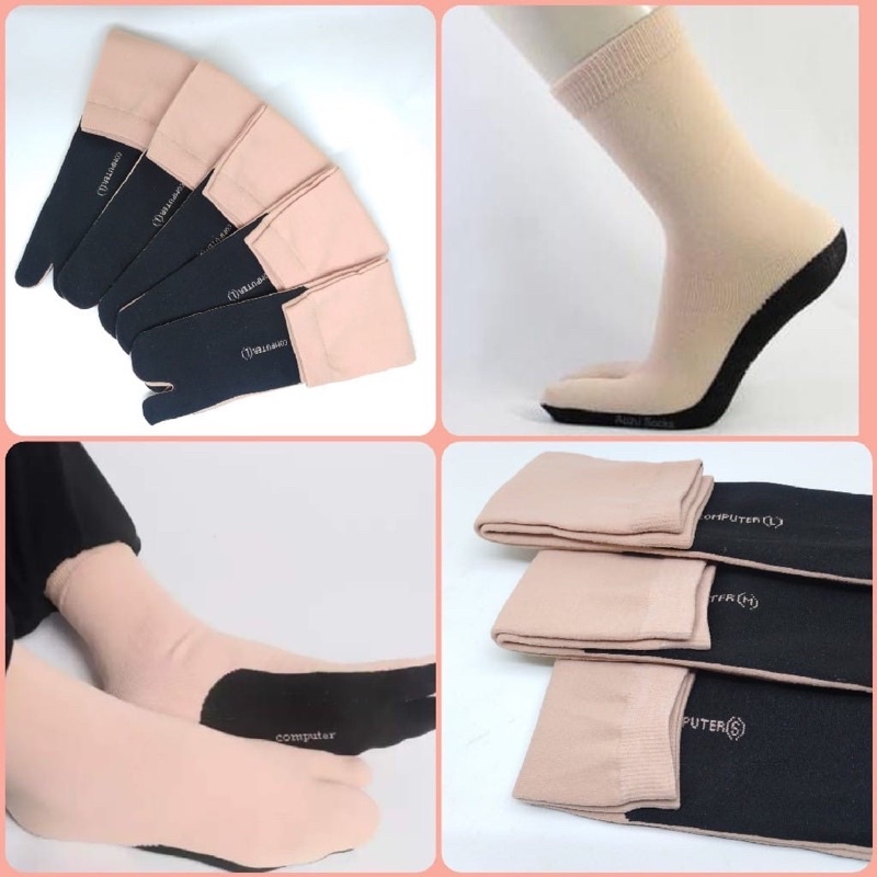Kaos kaki Muslimah Jempol (Polos,Nylon Spandek,pendek panjang)
