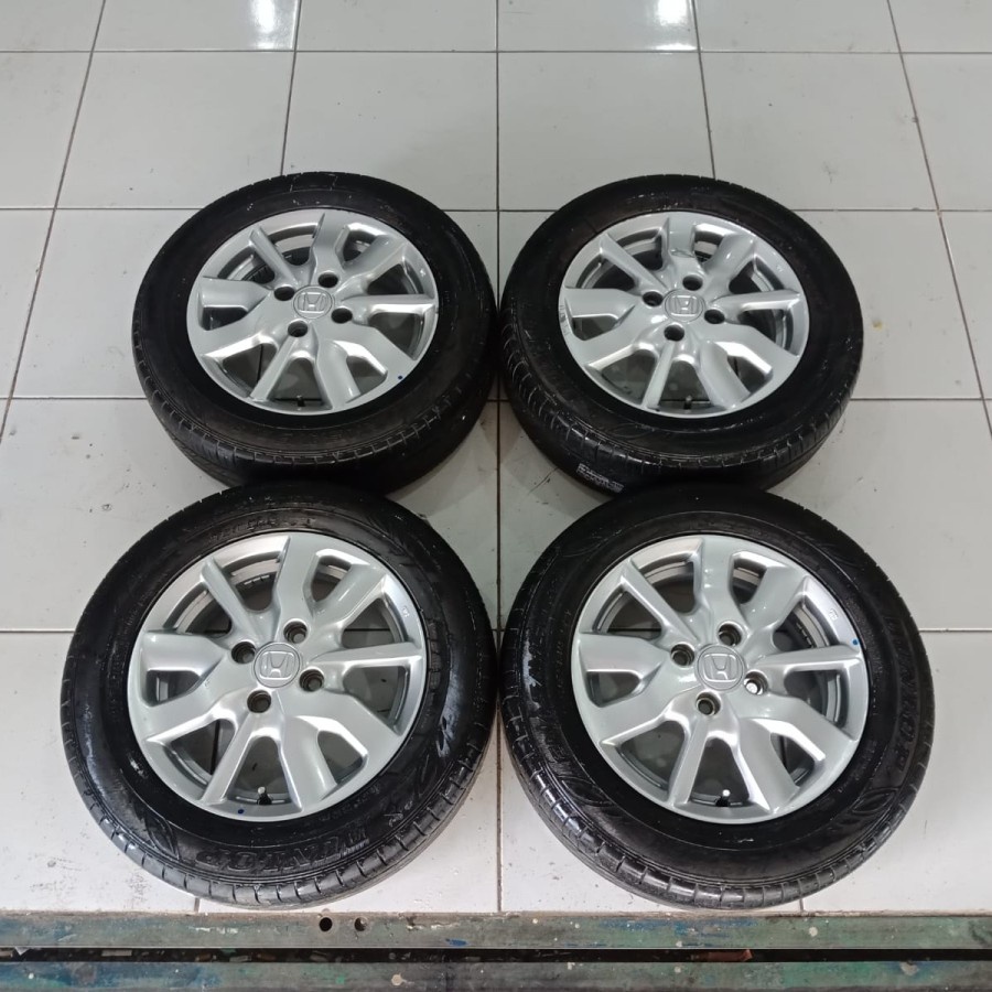 paket velg oem mobil new brio satya ring 14 + ban 175 65 r14 bisa untuk karimun / sigra / calya