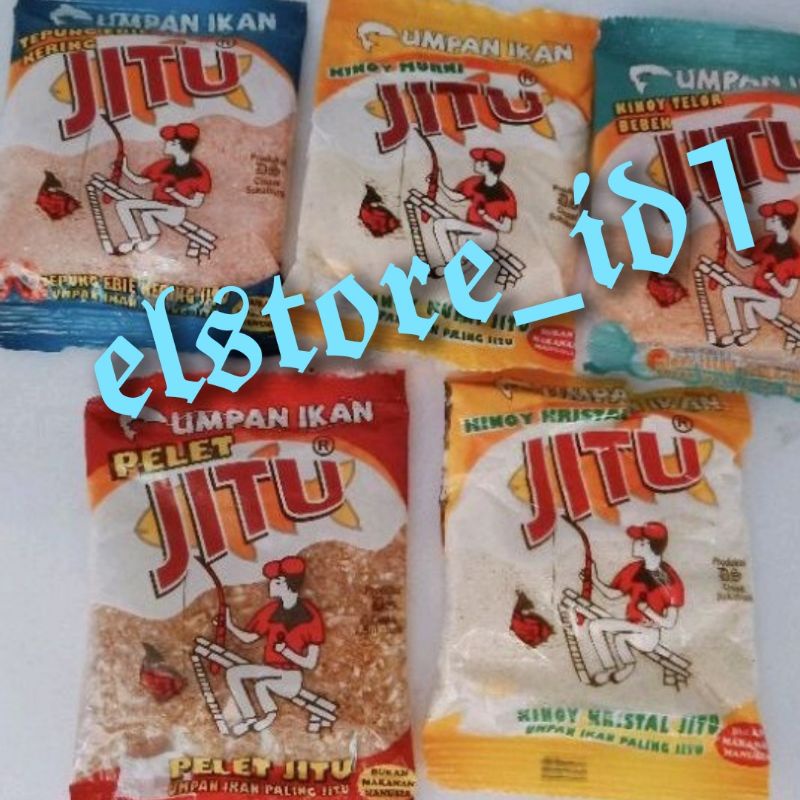 Umpan Pancing JITU PerPCS Merah Biru Telor Bebek Kinoy Murni Crystal