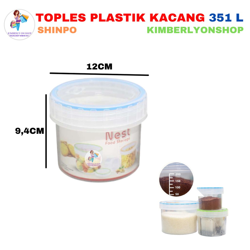 Toples Plastik Tempat Kue Nest 780 ml 351 L Shinpo