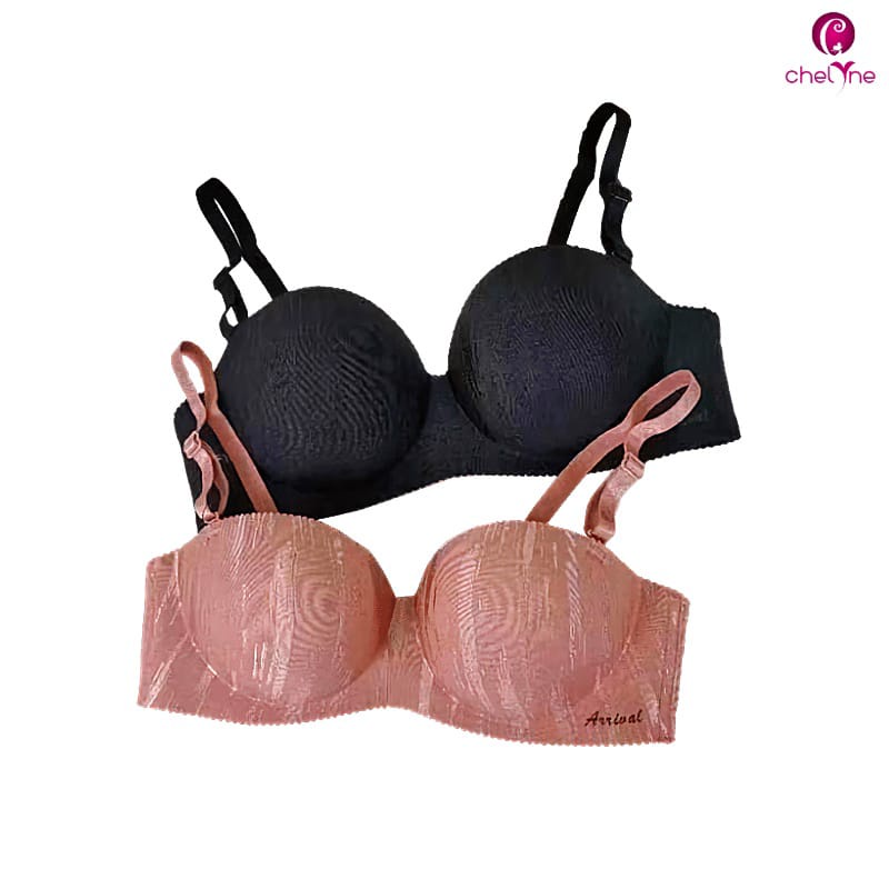 BH Chelyne 2298  Seamless Premium Push-Up Bra Half Cup dengan NON-SLIP DESIGN - Tanpa Kawat Penyanggah 34/38