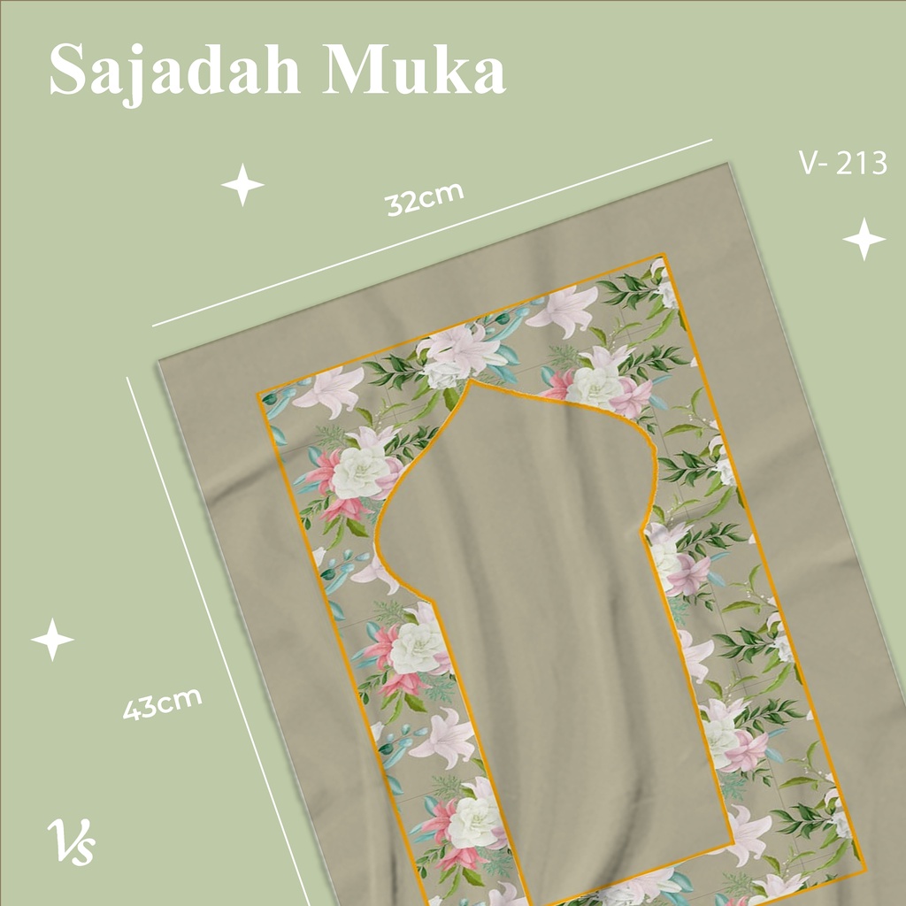 Sajadah Sujud/ Sajadah Kepala Mini/ sajadah muka / sejadah muka / sajadah kecil / sejadah kecil V213