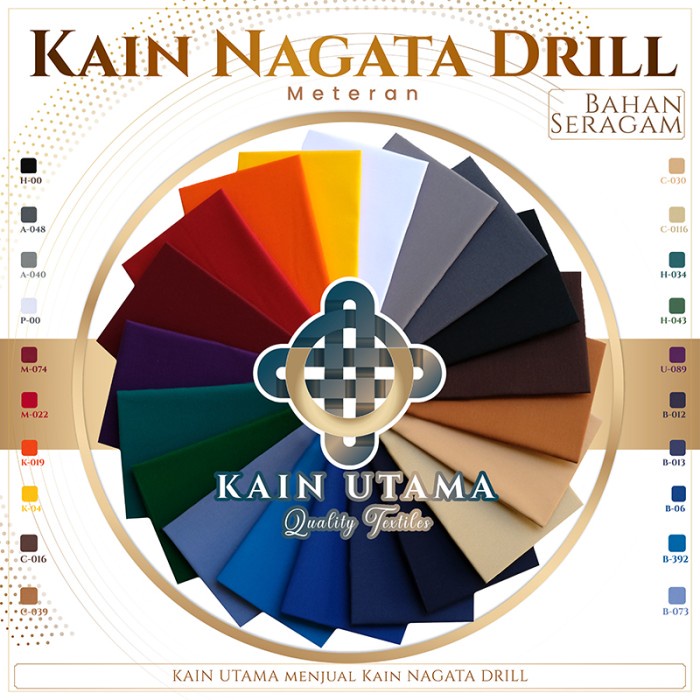 Kain Kain Utama Kain Nagata Drill Japan Drill Bahan Seragam Eceran Meteran