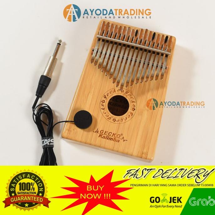 Paket Authentic Gecko Kalimba K17BAEQ Hard Case