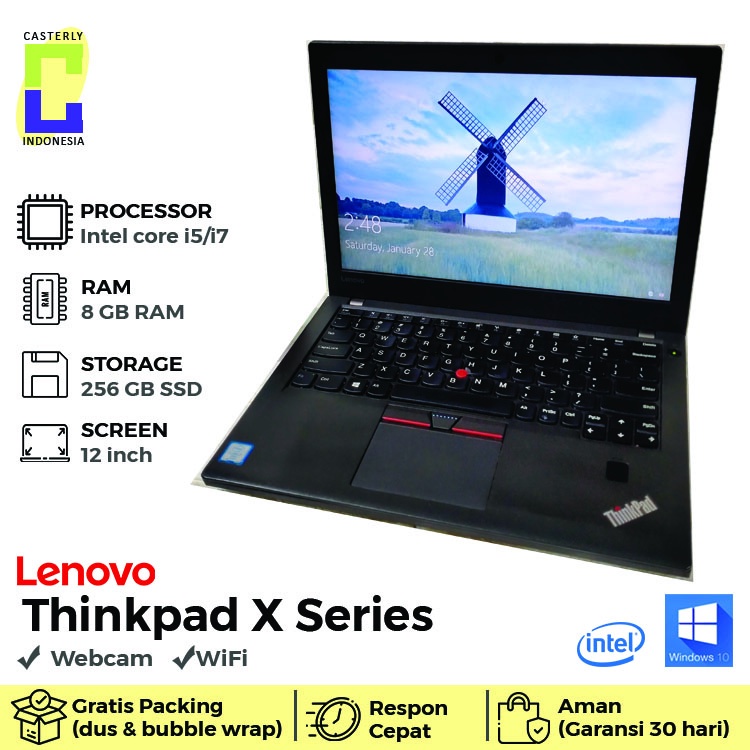 Laptop lenovo thinkpad x1 x290 x280 x270 i5/i7 ram 8 ssd 256