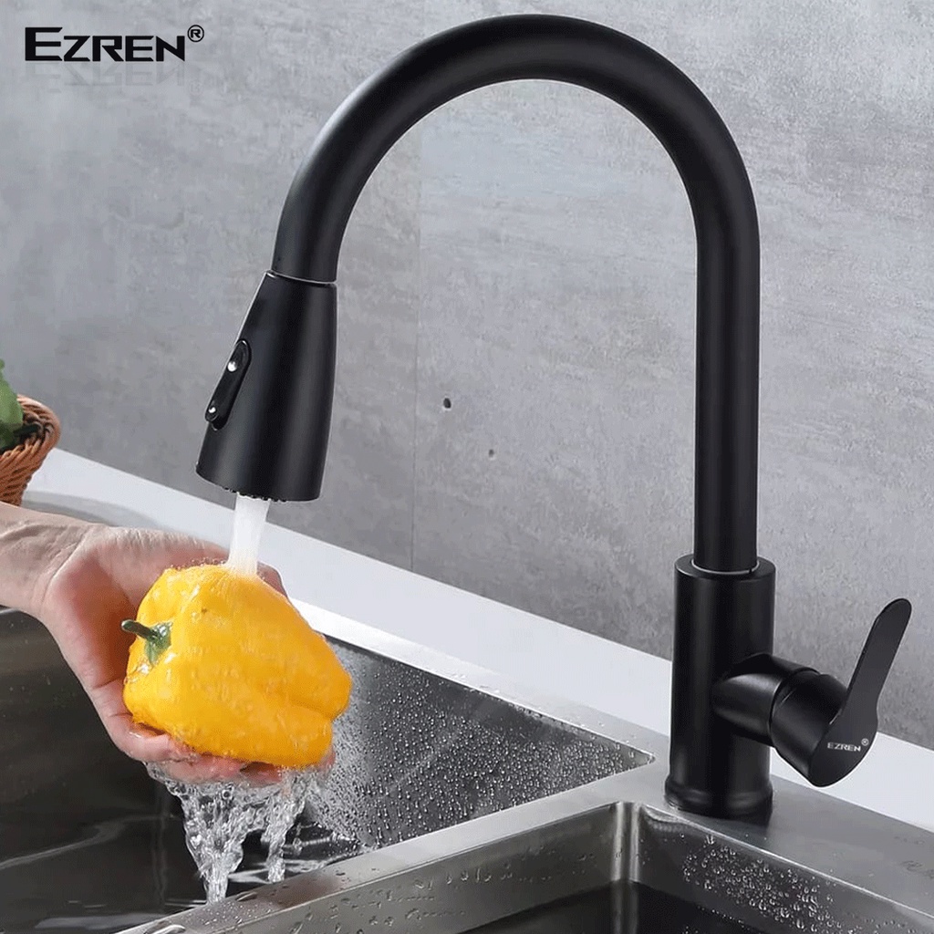 Ezren EZ-3001 Keran Air Dapur Hot &amp; Cold Kitchen Faucet Keran Hitam