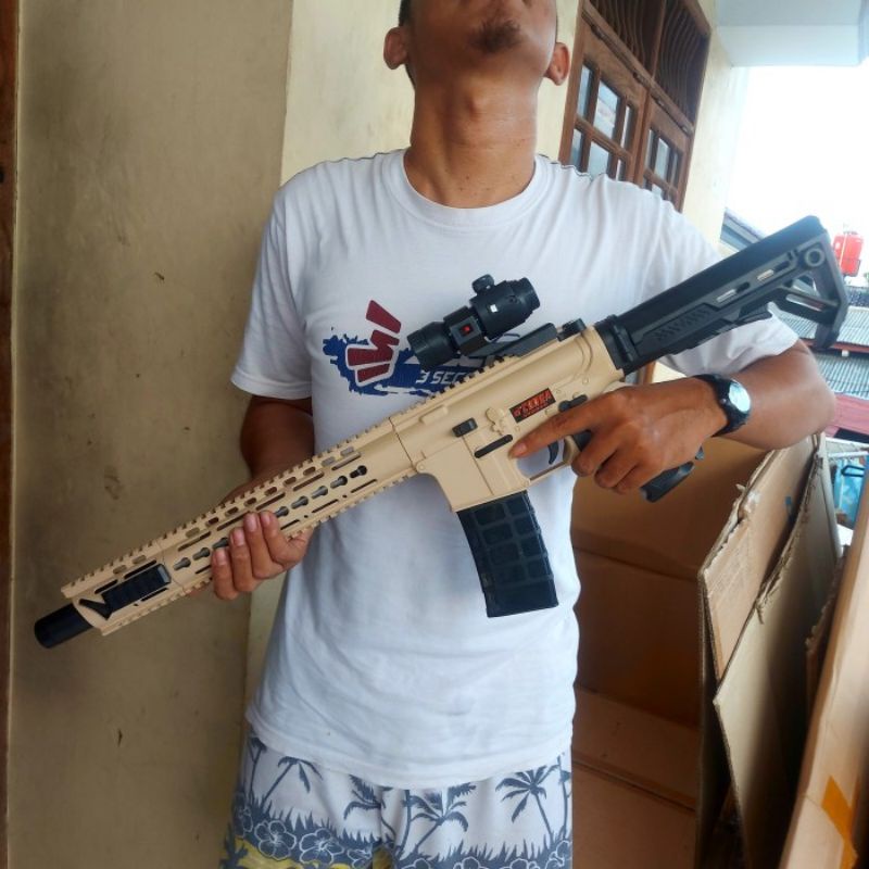 Mainan Tembak Tembakan Dcobra M416 -  Pistolan Spring Cobra Anak Laki Cowok