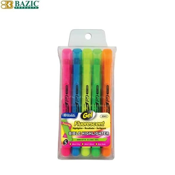 

Bazic 5 Fluorescent Gel Highlighter