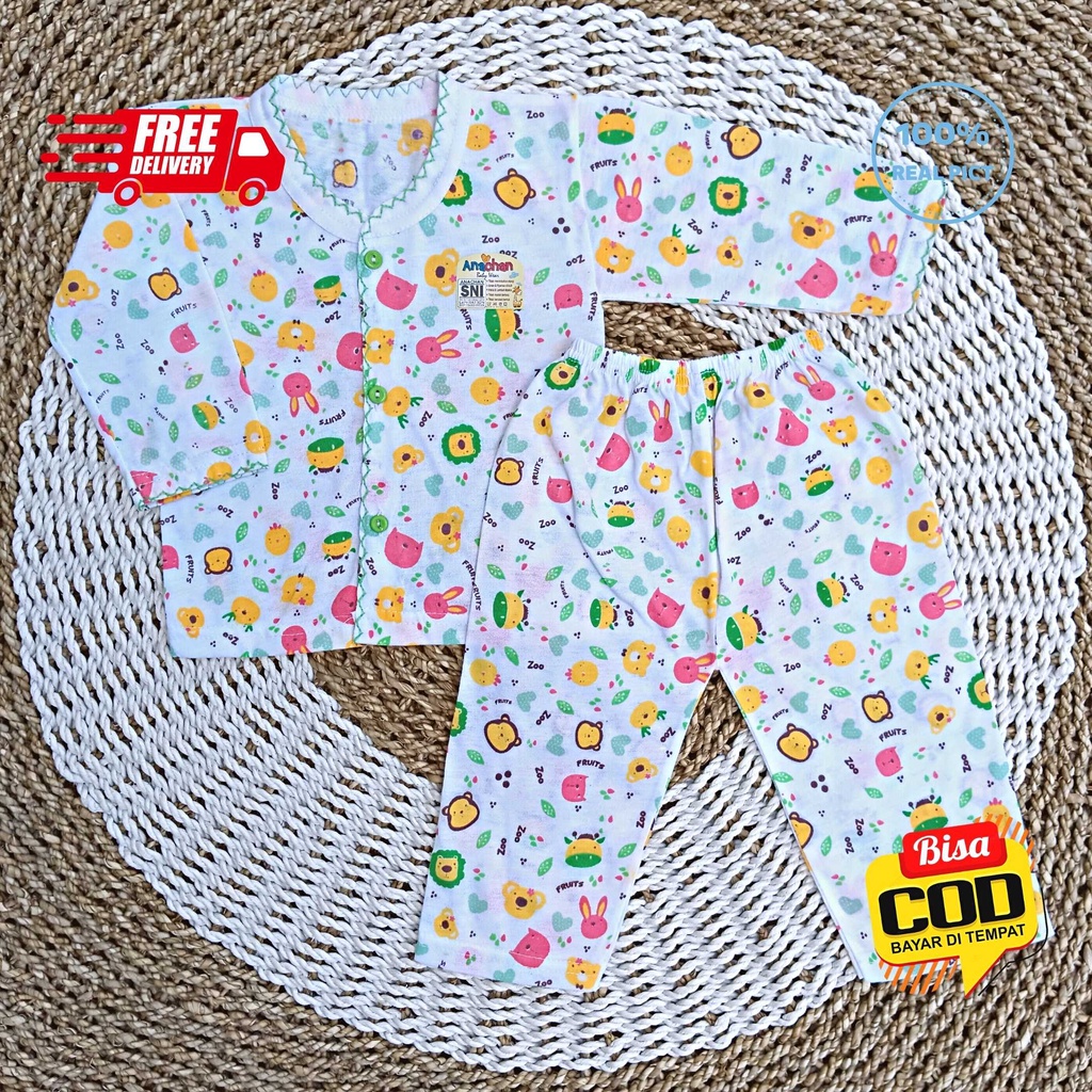 Setelan Baju Bayi Panjang Perempuan 3 - 12 Bulan merk SNI ANACHAN