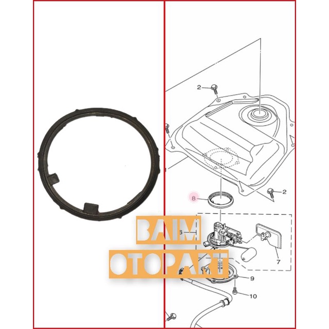 O ring Oring Seal Sil Karet Fuel Pump Yamaha Mio j Mio Gt Mio 125 Mio M3 Mio S Gt 125 Fino 125 X Rid