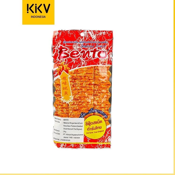 

id1x1Wl KKV - BENTO SEAFOOD NAMPRIK THAI ORIGINAL / SWEET AND SPICY 24 g | Cemilan Thailand Bento Makanan Snack Snek Thailand Seafood / Pedas Manis Cumi