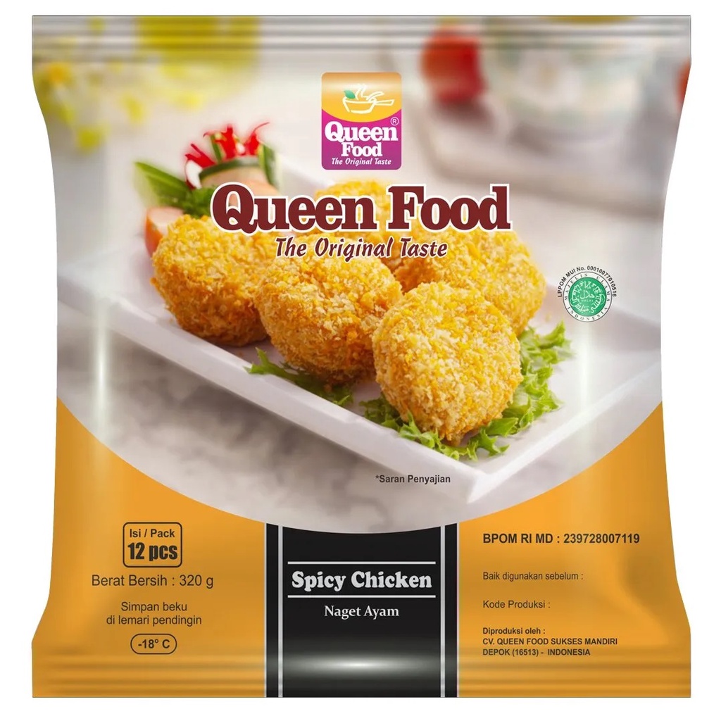 Queen Food SPICY CHICKEN isi 12 320gr